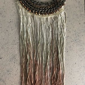 Ombré Fringe Detail Necklace